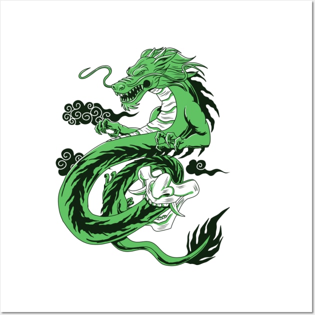 GREEN DRAGON Wall Art by GreatSeries